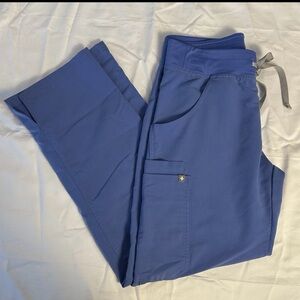 FIGS Kade Cargo Scrub Pants Ceil Blue XS/P